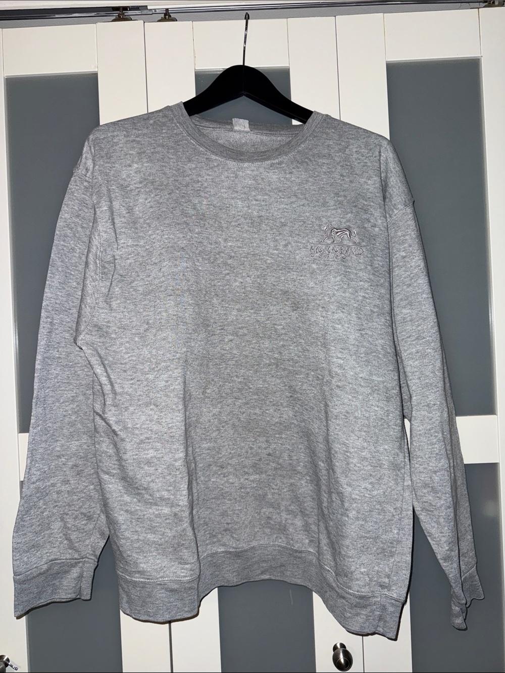 Men's Crewneck Sweatshirt - Gray (MGM Grand - Detroit)